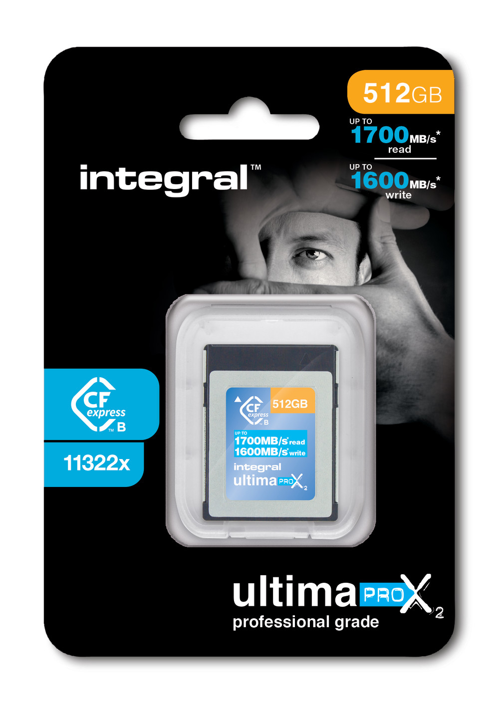 512GB Integral Ultima Pro X2 CFexpress Cinematic Memory Card 11322X