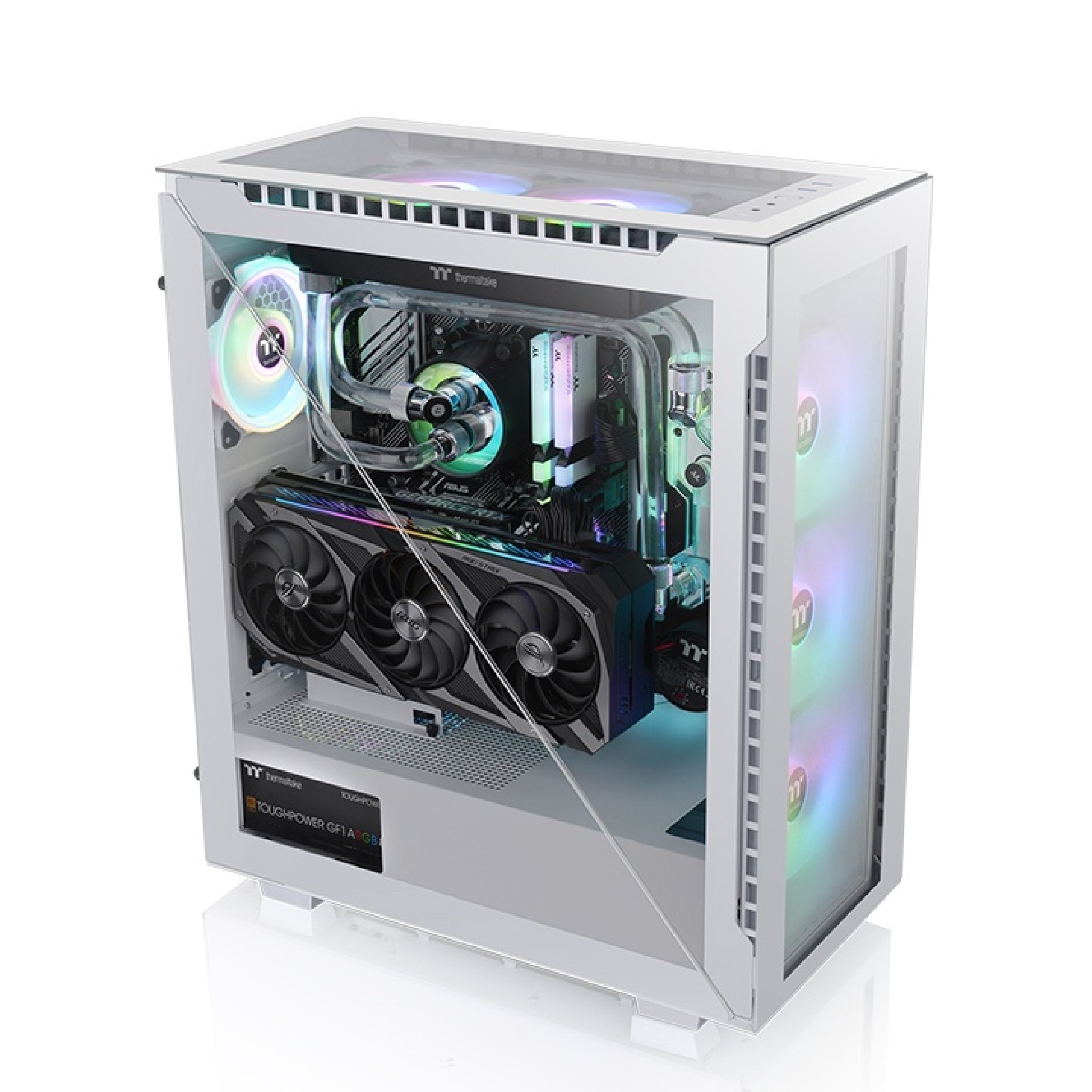 Thermaltake Divider Tg Snow Argb Midi Computer Tower White